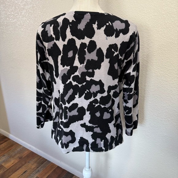 Black and Gray Women's Cardigan by Notations - Size XL - Picture 4 of 16